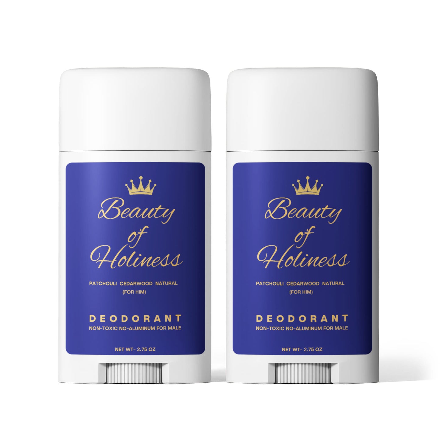 Beauty of Holiness 2 Pack Non-toxic Natural Deodorant - Men