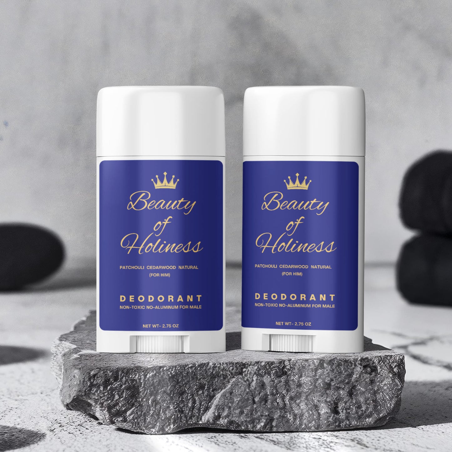 Beauty of Holiness 2 Pack Non-toxic Natural Deodorant - Men