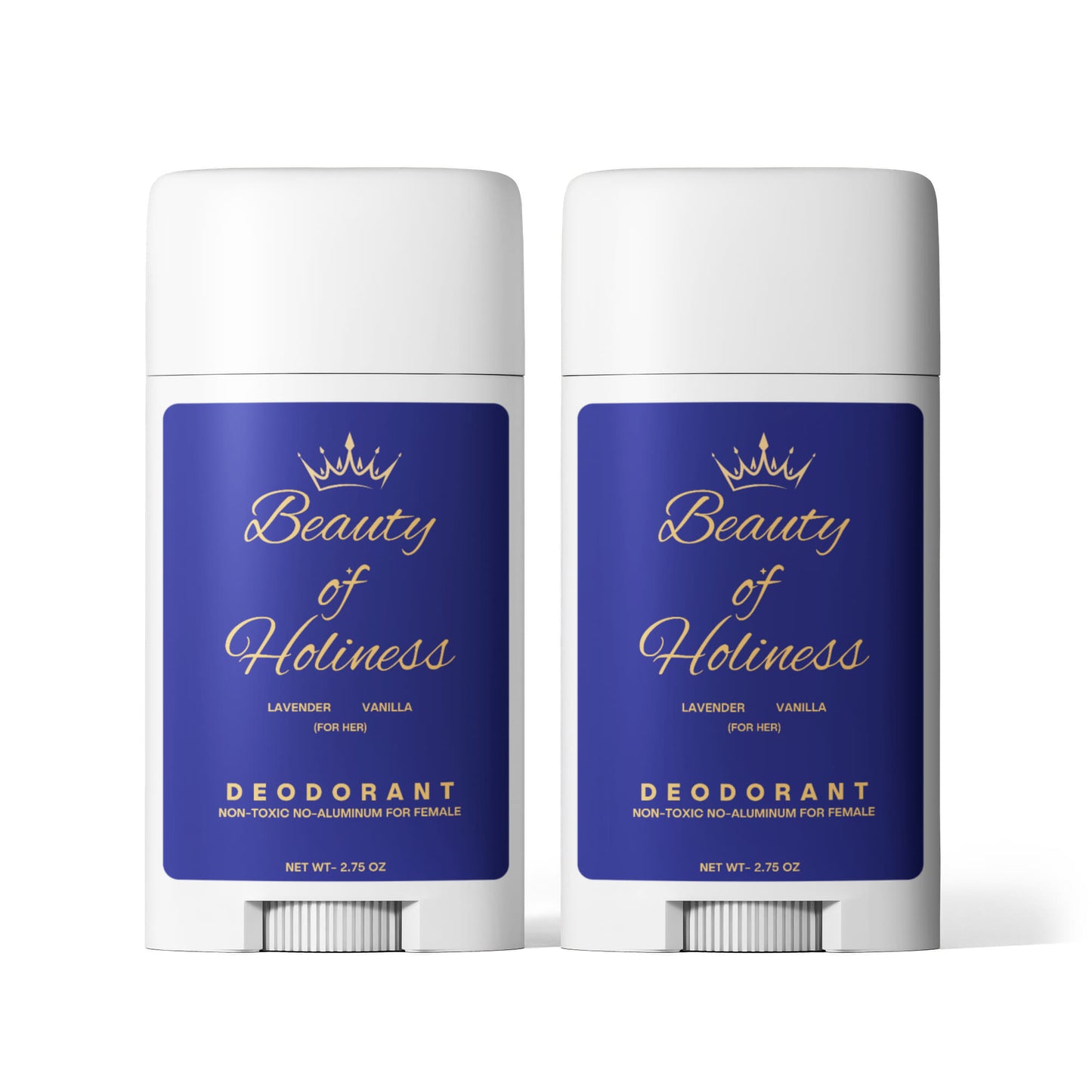 Beauty of Holiness 2 Pack Non-toxic Natural Deodorant - Women