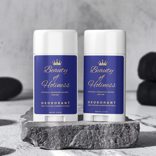 Beauty of Holiness 2 Pack Non-toxic Natural Deodorant - Men