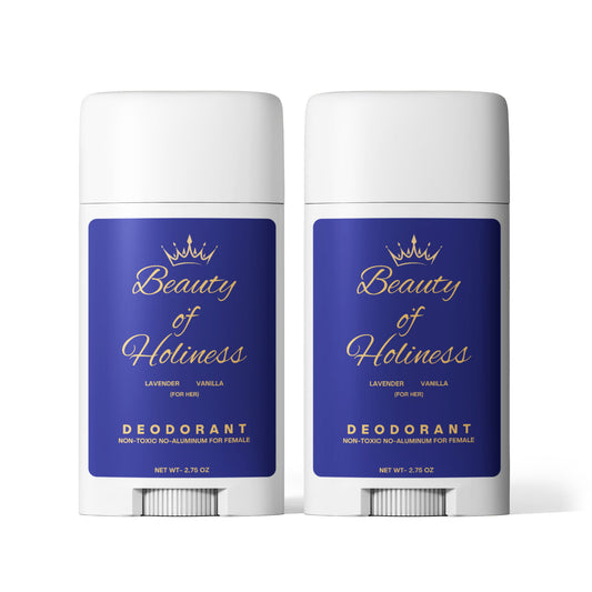 Beauty of Holiness 2 Pack Non-toxic Natural Deodorant  - Women