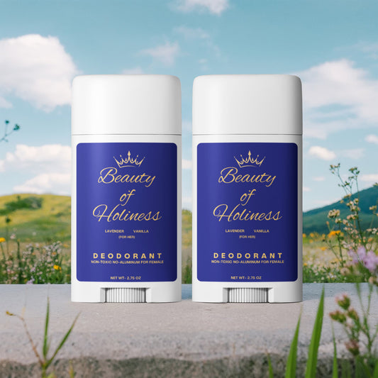 Beauty of Holiness 2 Pack Non-toxic Natural Deodorant  - Women